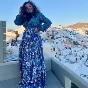 Free People Blue Maxi Dress